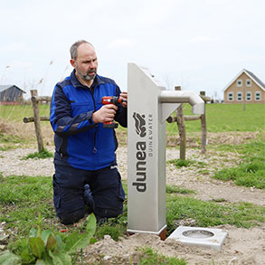 Instapost tapkranen opendraaien