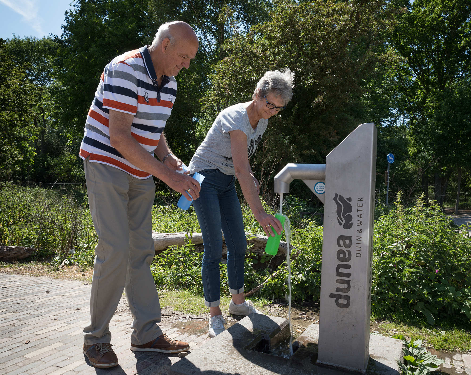 Openbare tapkraan recreanten