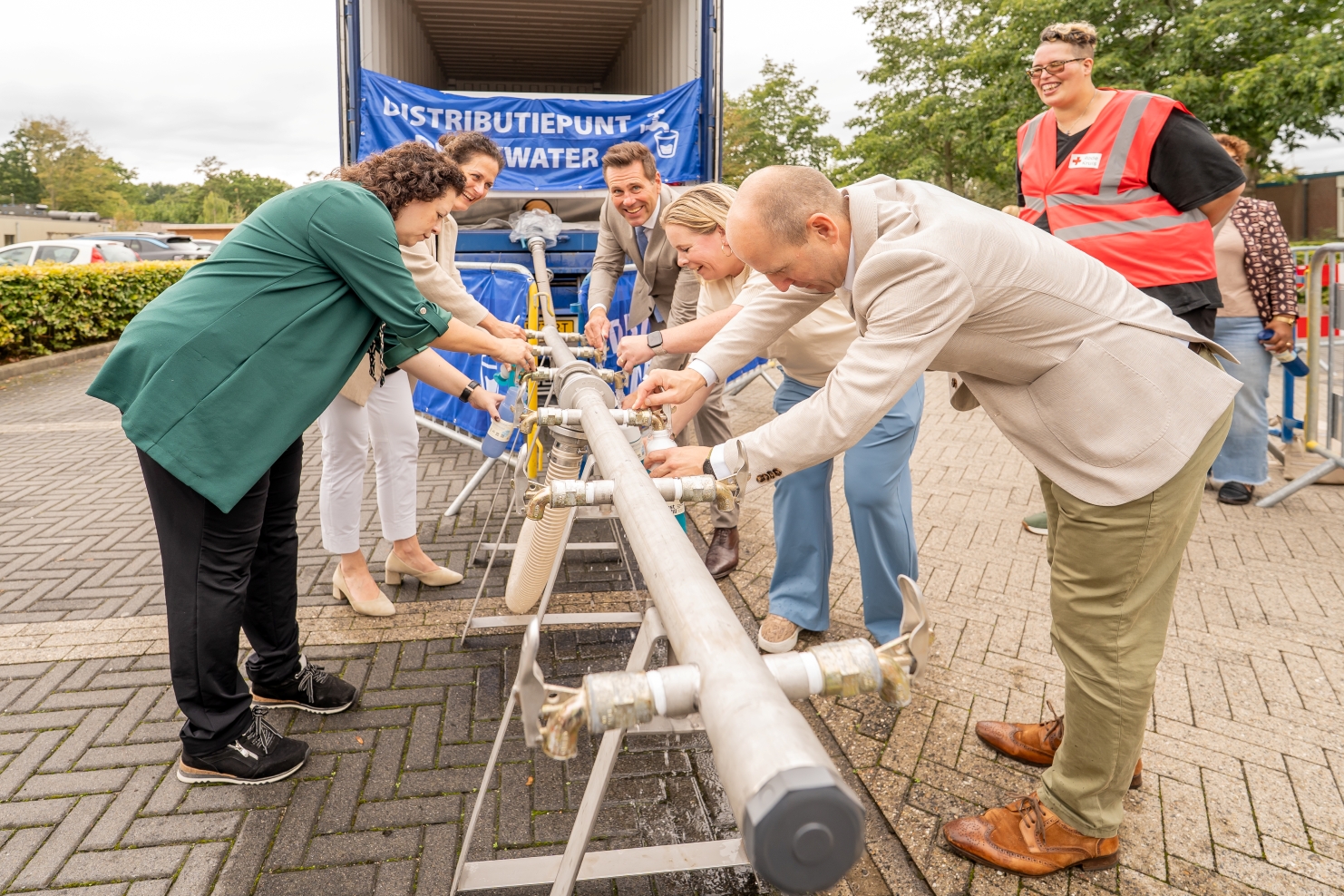 Nooddrinkwater oefening foto Wendy