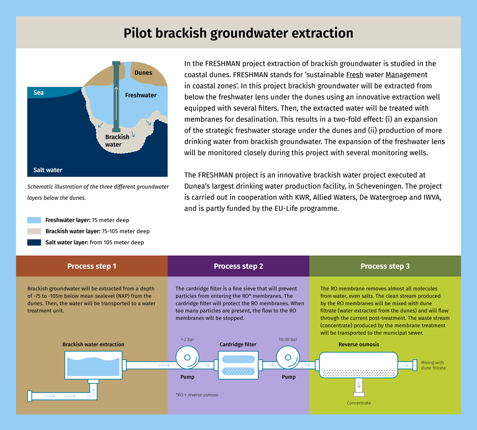 Infographic brackish groundwater