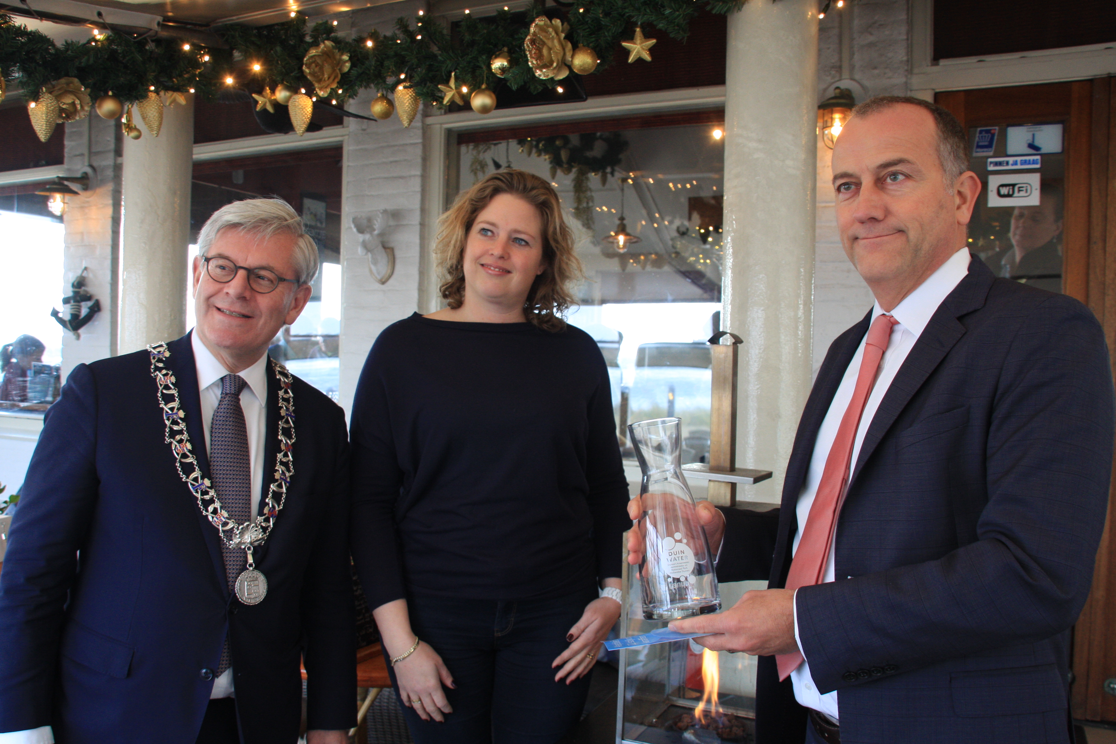 Karaffen duinwateroptafel Dunea Leiden