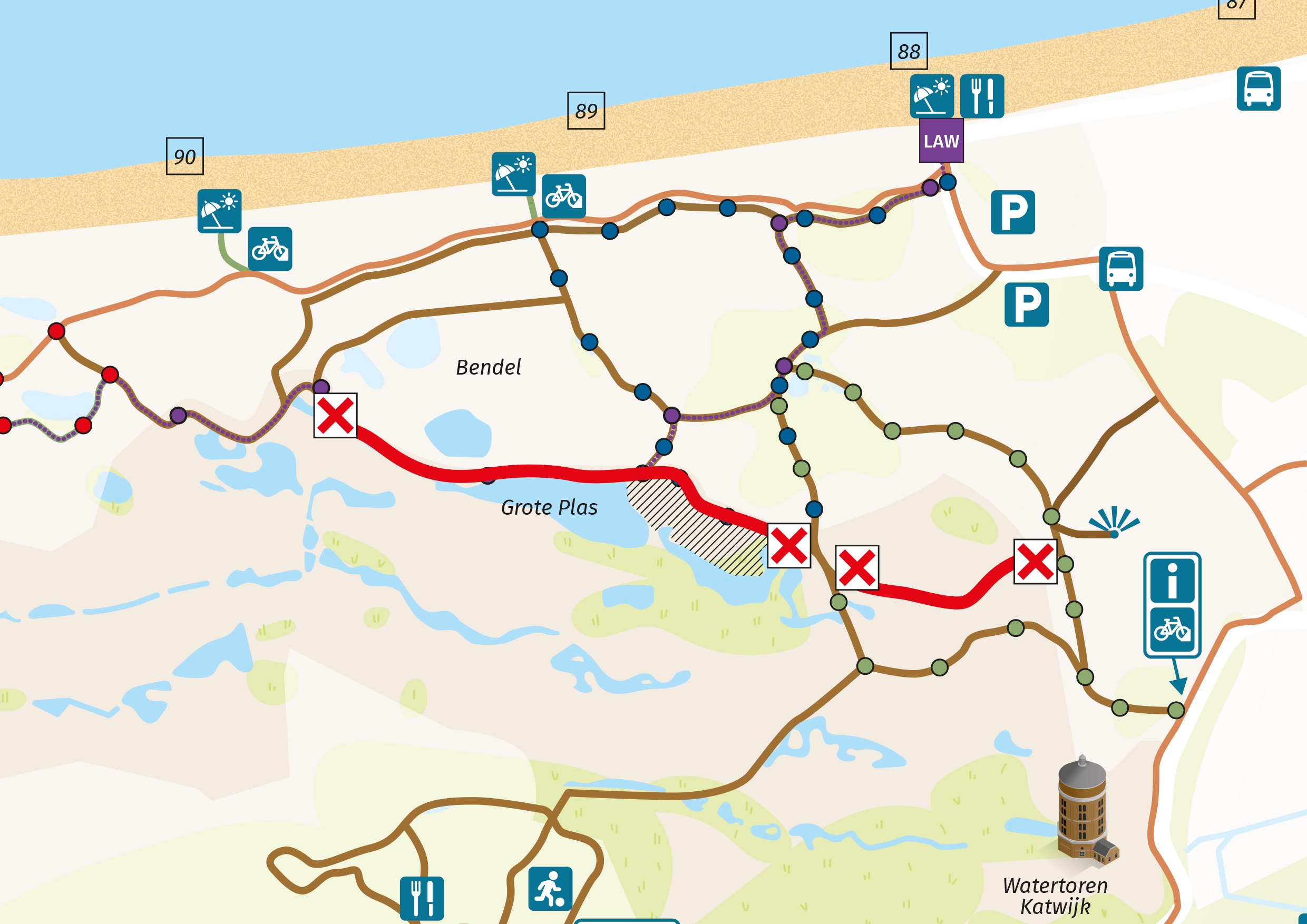 Kaartje werkzaamheden Berkheide