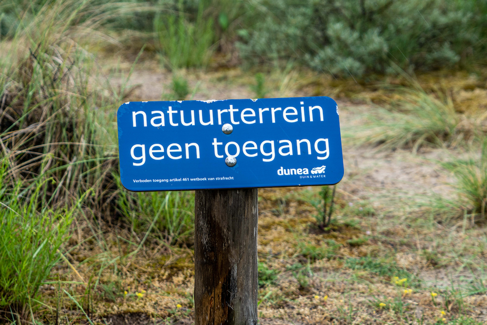 Afbeelding bordje natuurterrein