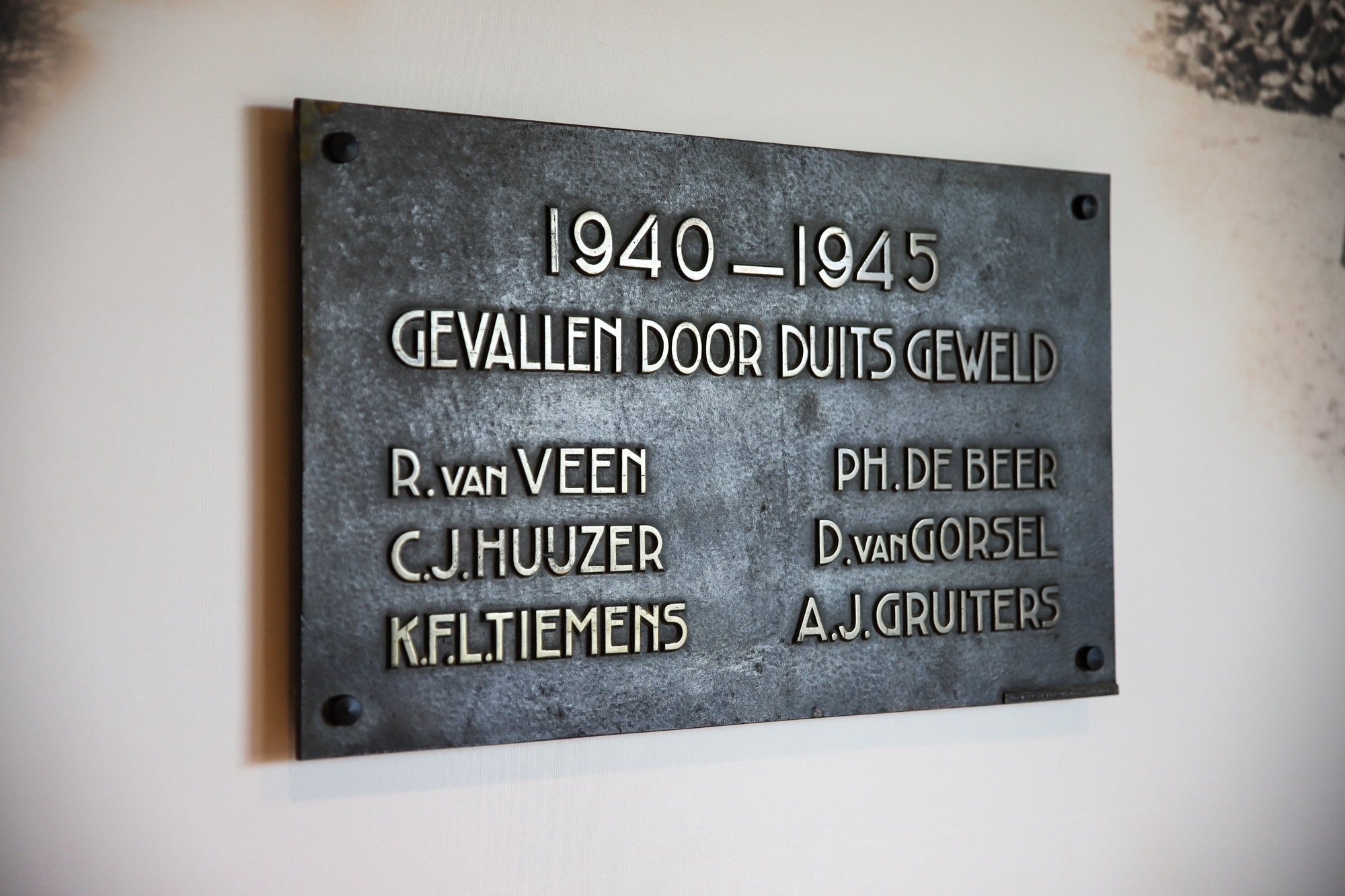 Gedenksteen Tweede Wereldoorlog Dunea