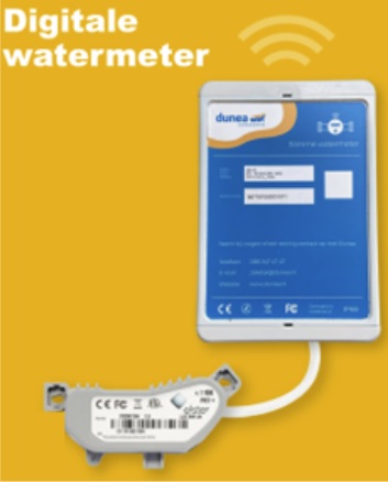 Tekening digitale watermeter